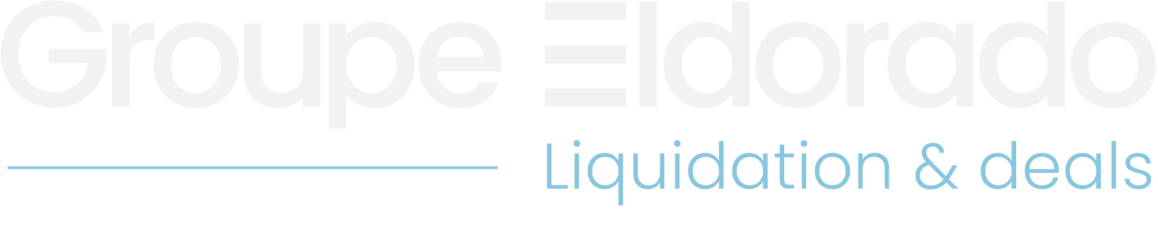 Groupe Edorado logo with the text 'Liquidation & deals' below it.