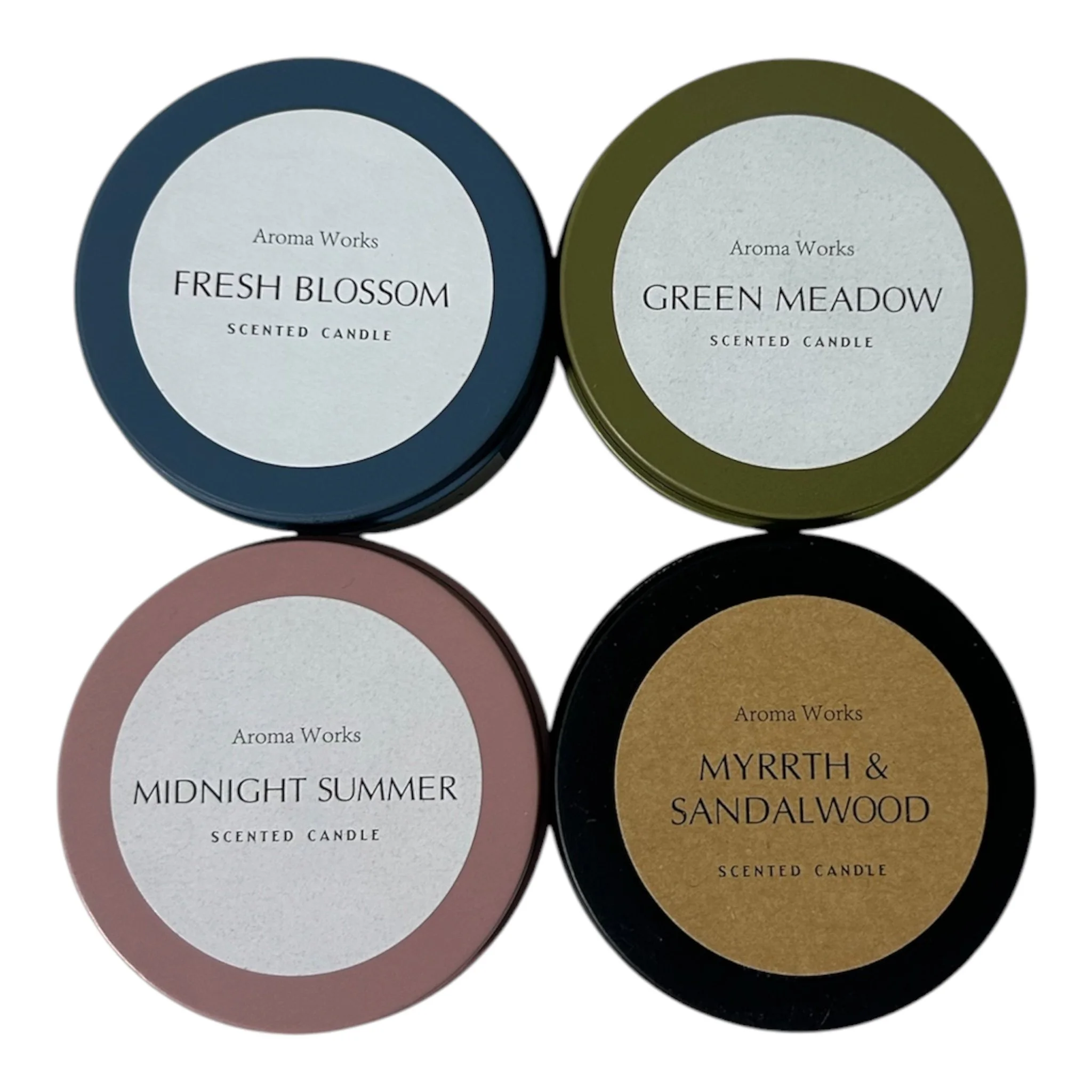 AROMA WORKS SCENTED CANDLES - SMALL FORMAT