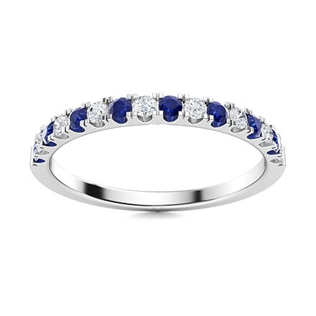 Sapphire and Diamond Wedding Ring