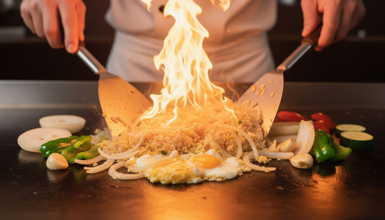 Skip the restaurant. Our chef comes to you with a full grill setup, fresh ingredients, and a live performance your guests will not forget.