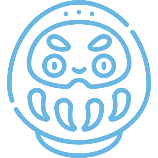 Japanese doll icon.