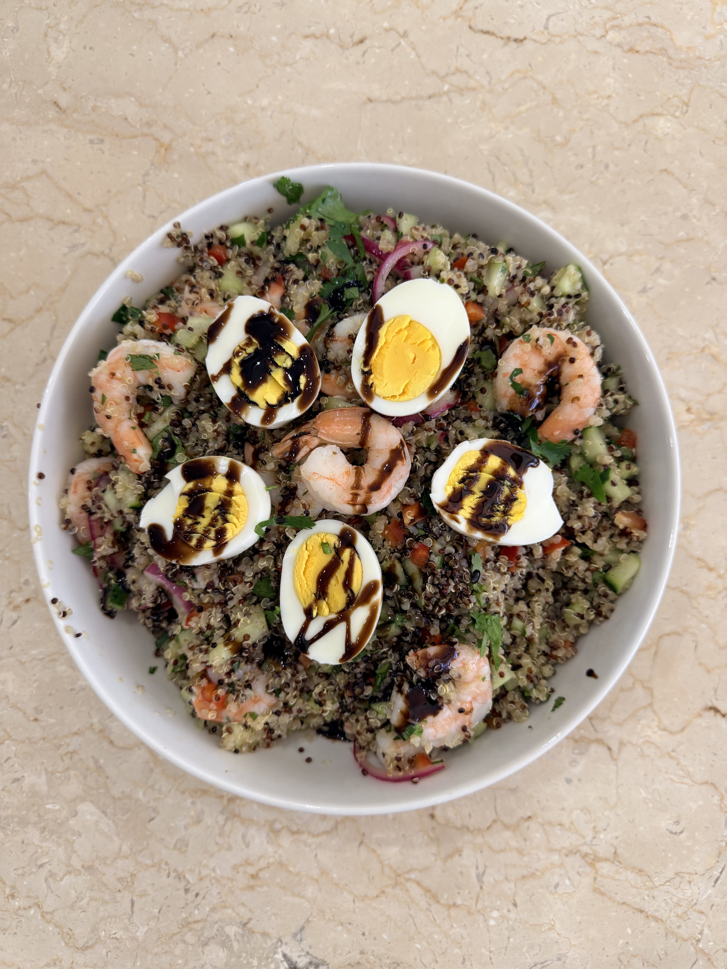Refreshing Summer Shrimp Quinoa Salad