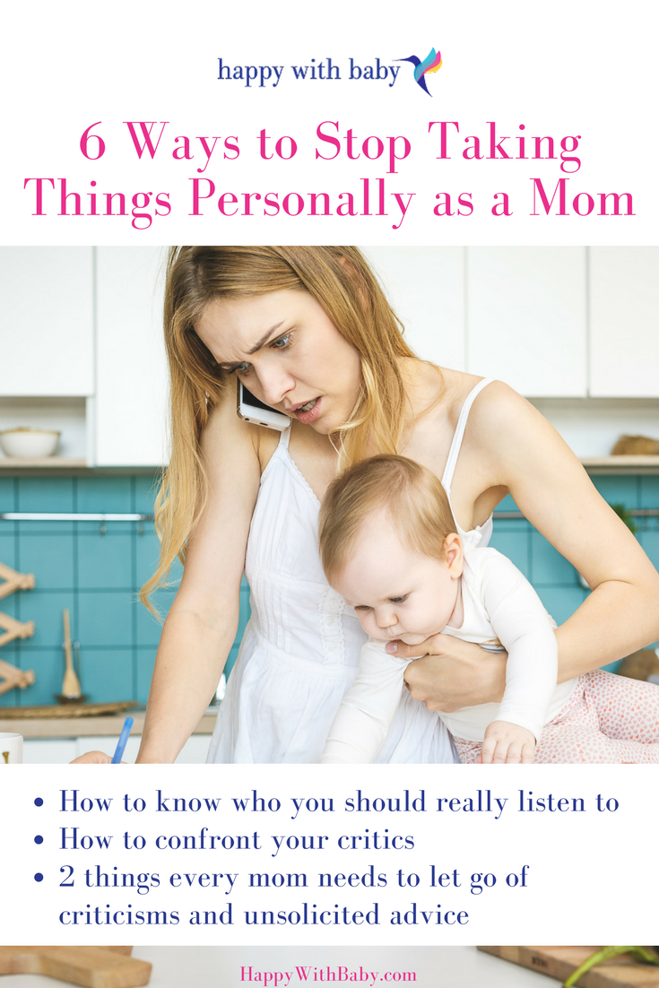 6 Ways to Stop Taking Things Personally as a Mom