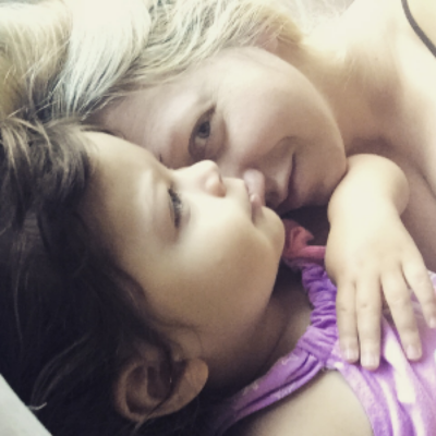 Niki and her daughter, Rosie, 2 yrs.