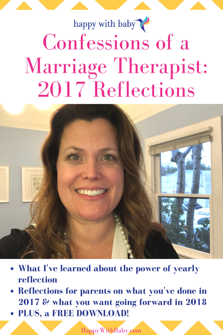 Confessions of a Marriage Therapist: 2017 Reflections