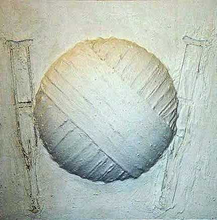 Titulo: Escayola para un Mundo Roto
Técnica: Yeso sobre madera.
Medidas: 80cm X 80cm
Año: 2006