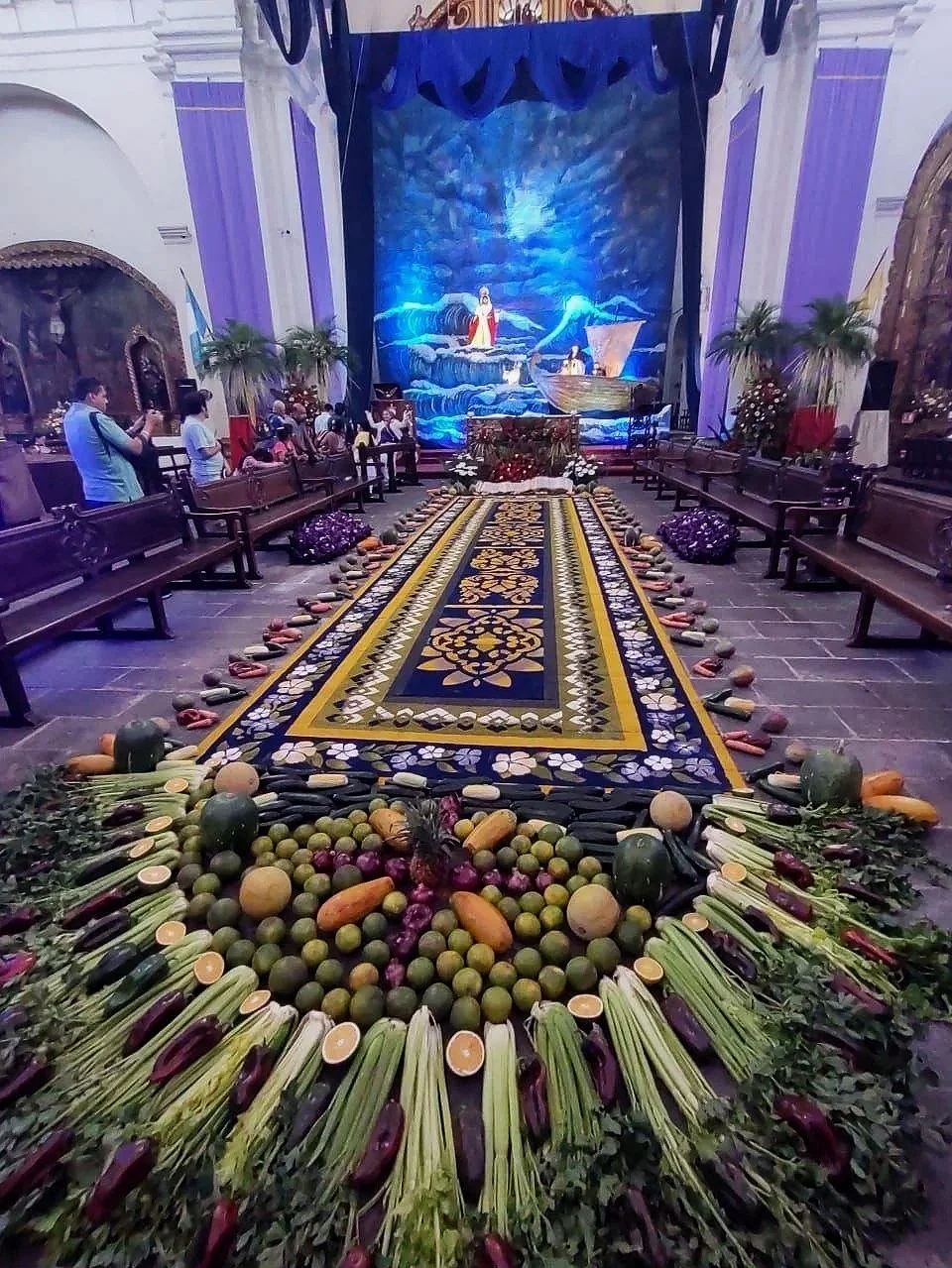 Telón de Velación para Velación de Jesús, Templo San Francisco el grande Antigua Guatemala, Año 2025