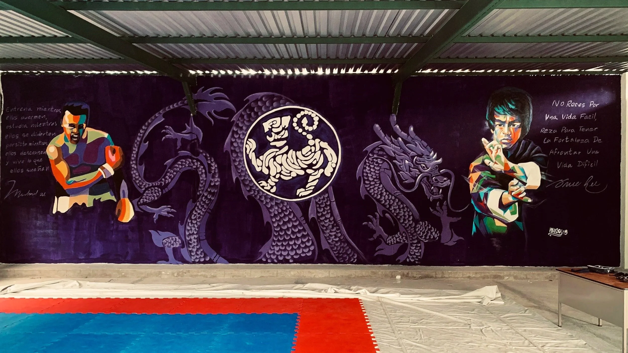 Mural Dojo Mario Jiménez Antigua 2019