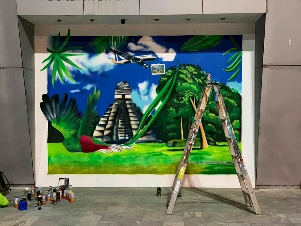 Mural Aeropuerto La Aurora Guatemala 2021