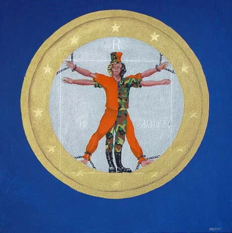 Titulo: Guantanamo
Técnica: Acrílico sobre lienzo
Año: 2007
Colección: Globalizados
Vendida