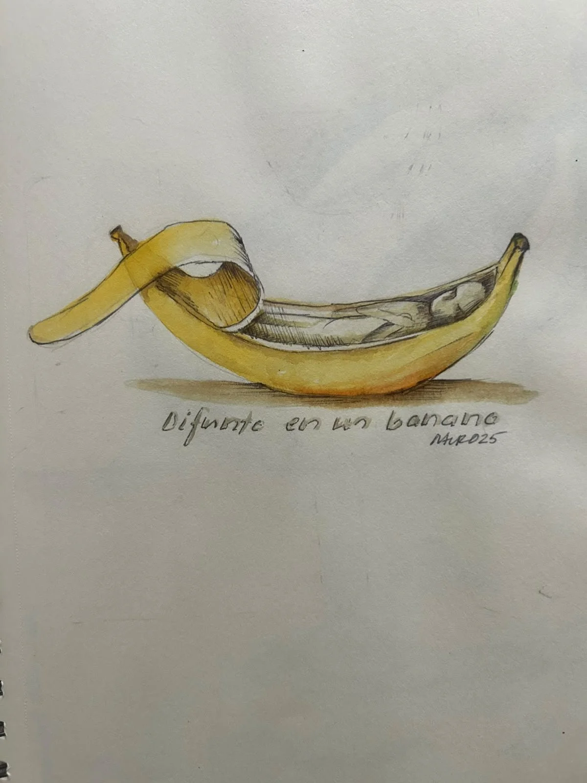 Boceto Difunto en una Banana.jpeg