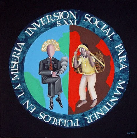 Titulo: Norte, Sur
Técnica: Acrílico sobre lienzo
Año: 2007
Colección: Globalizados
Vendida