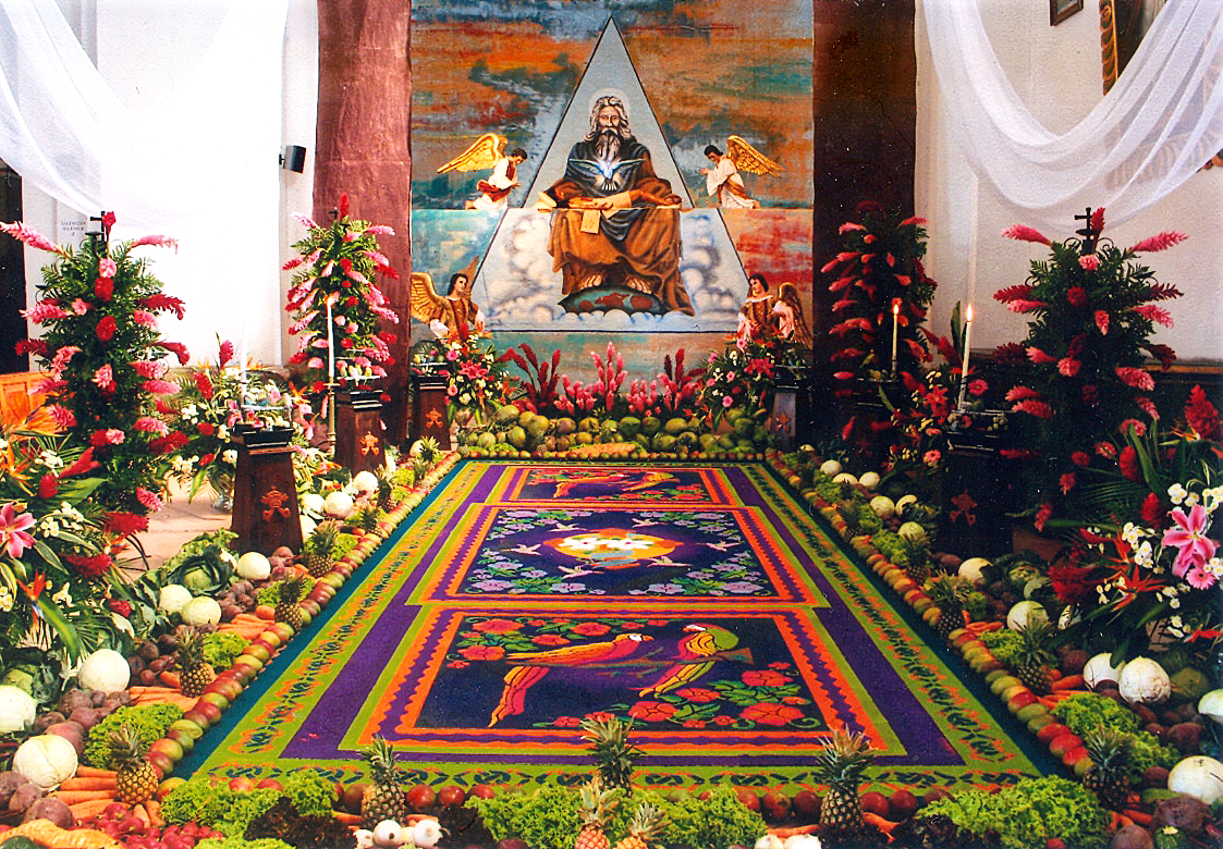 Telón de papel, Velación de Jesús para Iglesia de Catedral Antigua Guatemala, año 2011