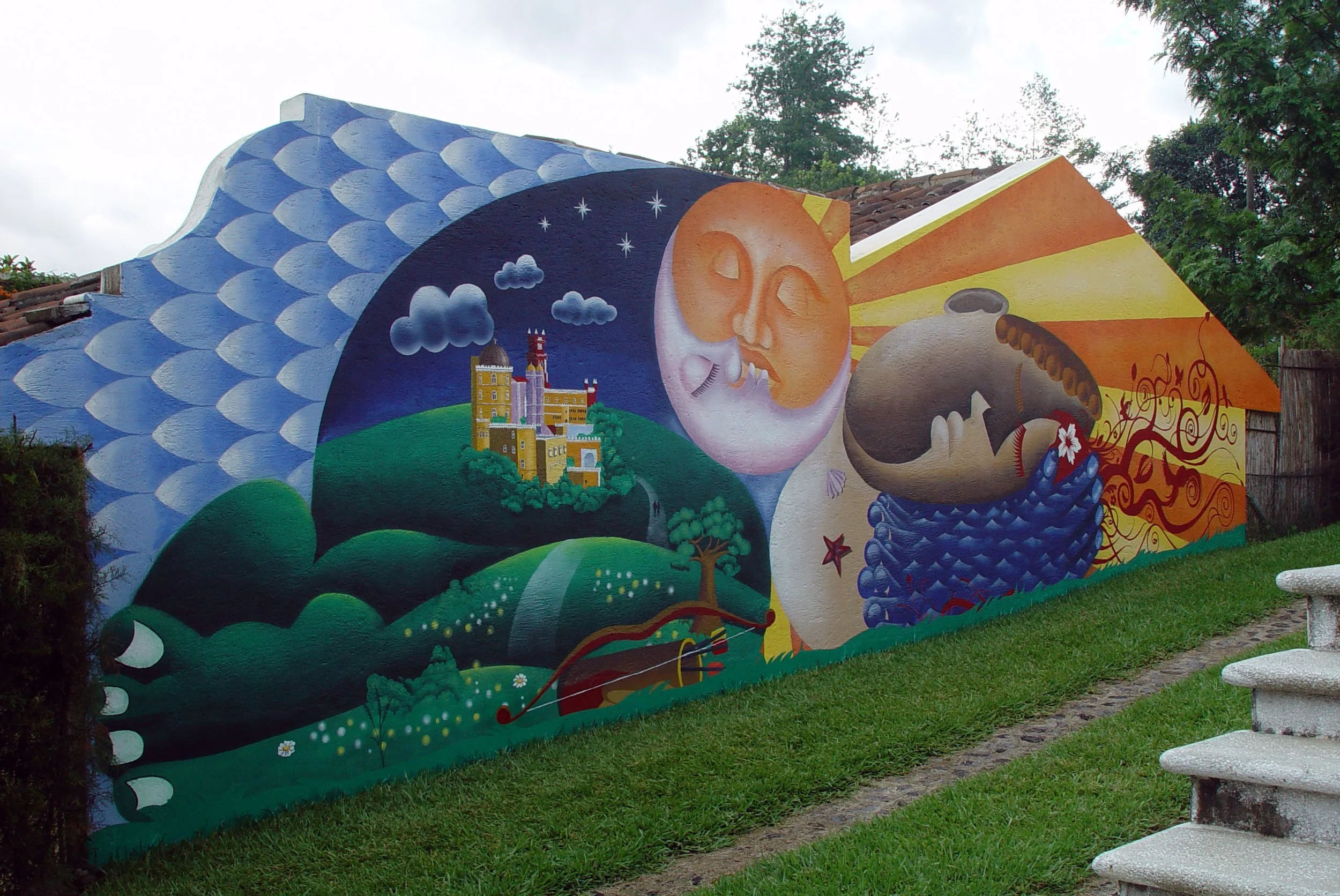 Mural En Residencia en Antigua Guatemala, 2009