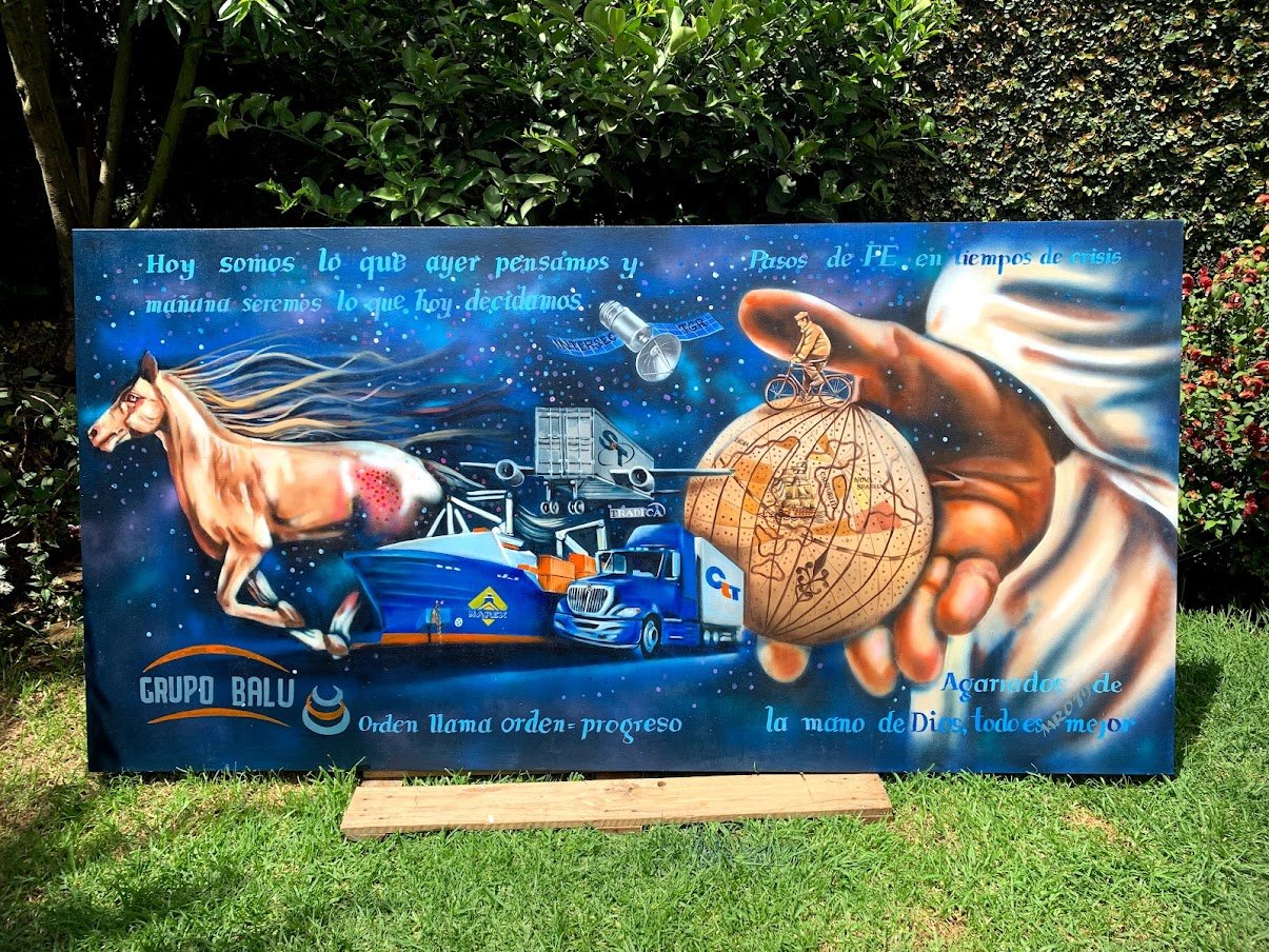 2da Pintura sobre Historia de Empresario Guatemalteco destacado 2016
