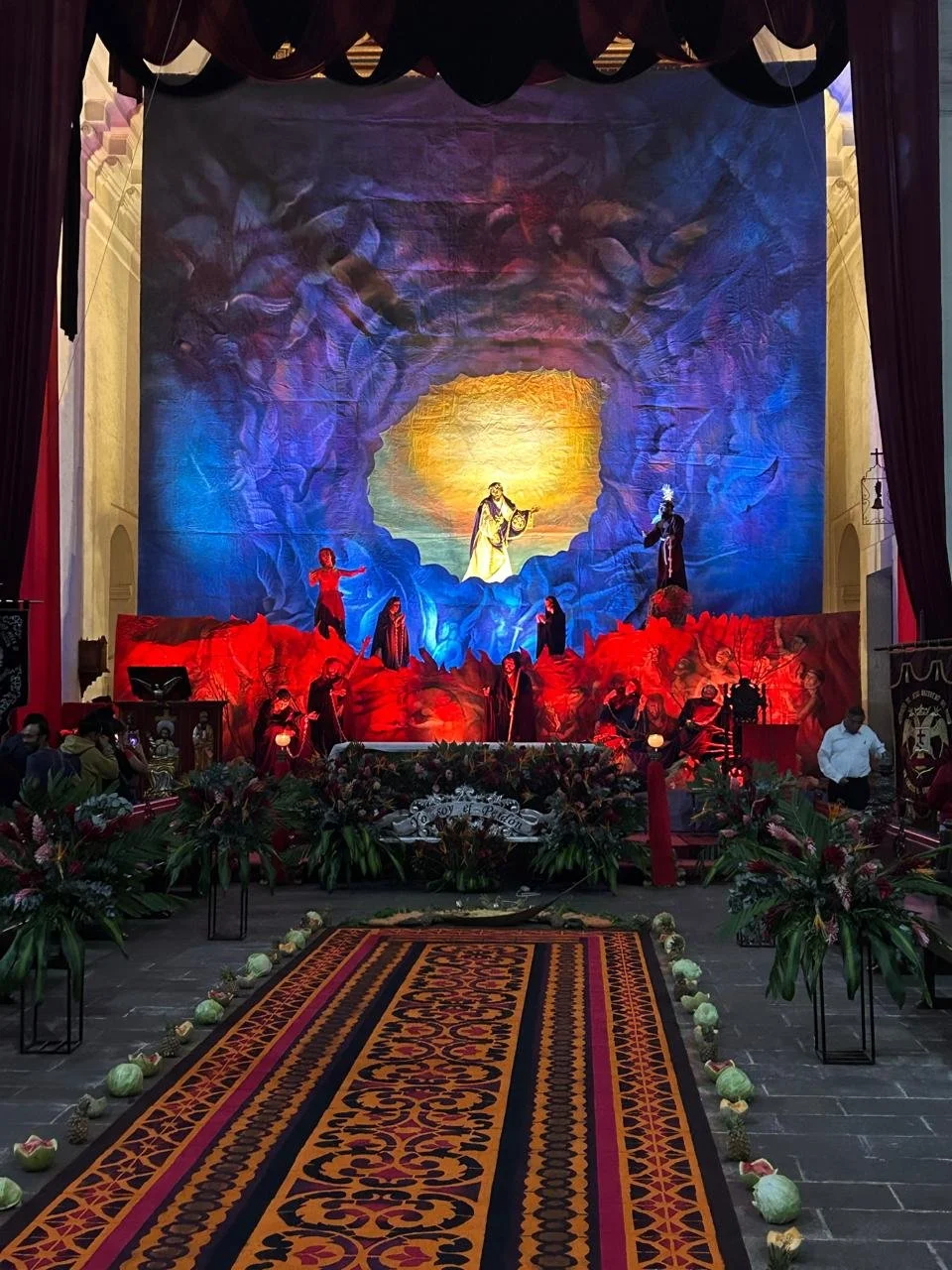 Telón de Velación para Velación de Jesús, Templo San Francisco el grande Antigua Guatemala, Año 2024