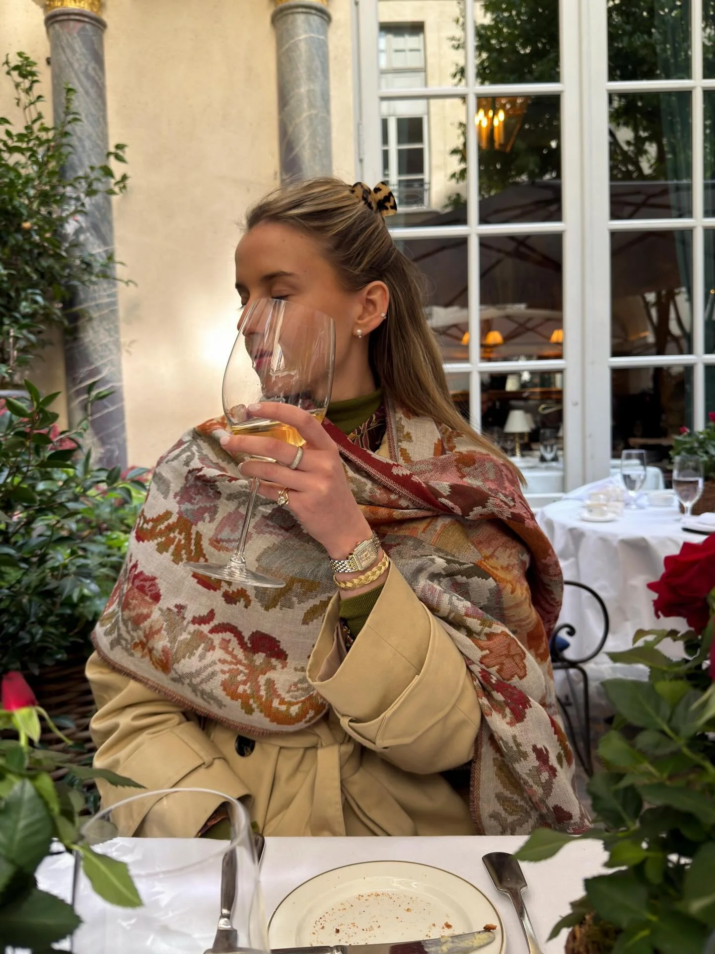 from Paris to New York, my @michelewatches Deco Madison Mini is a piece that always goes with me &mdash; timeless, and perfect with everything I wear #michelewatches