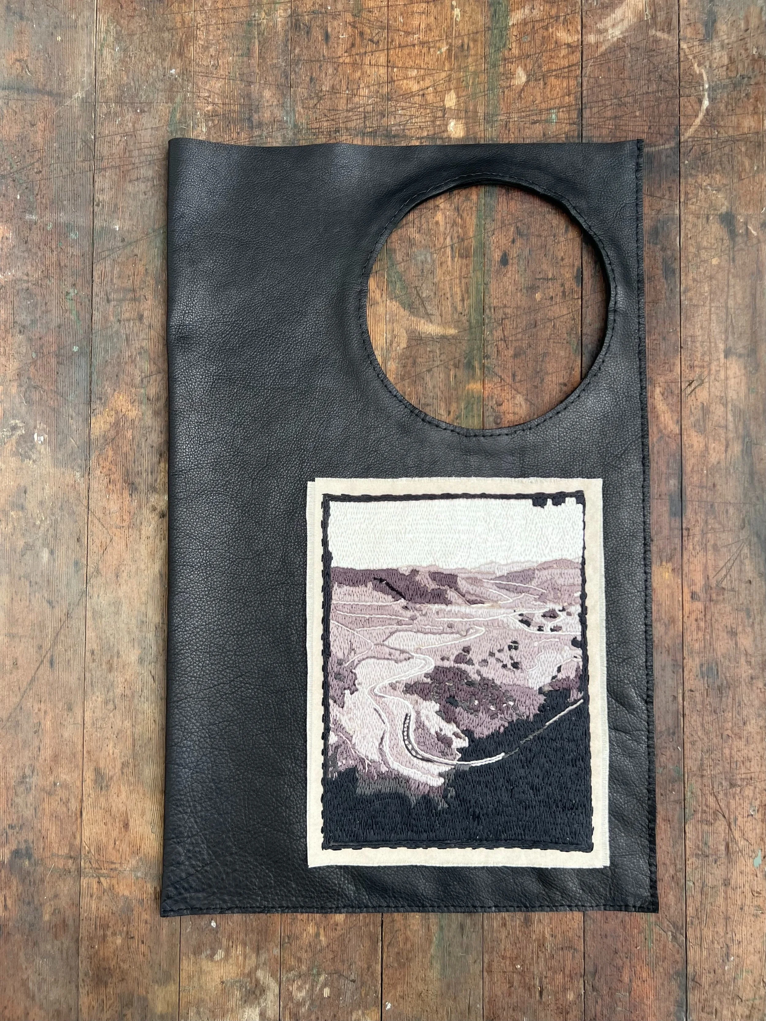 Hand embroidered topanga canyon bag