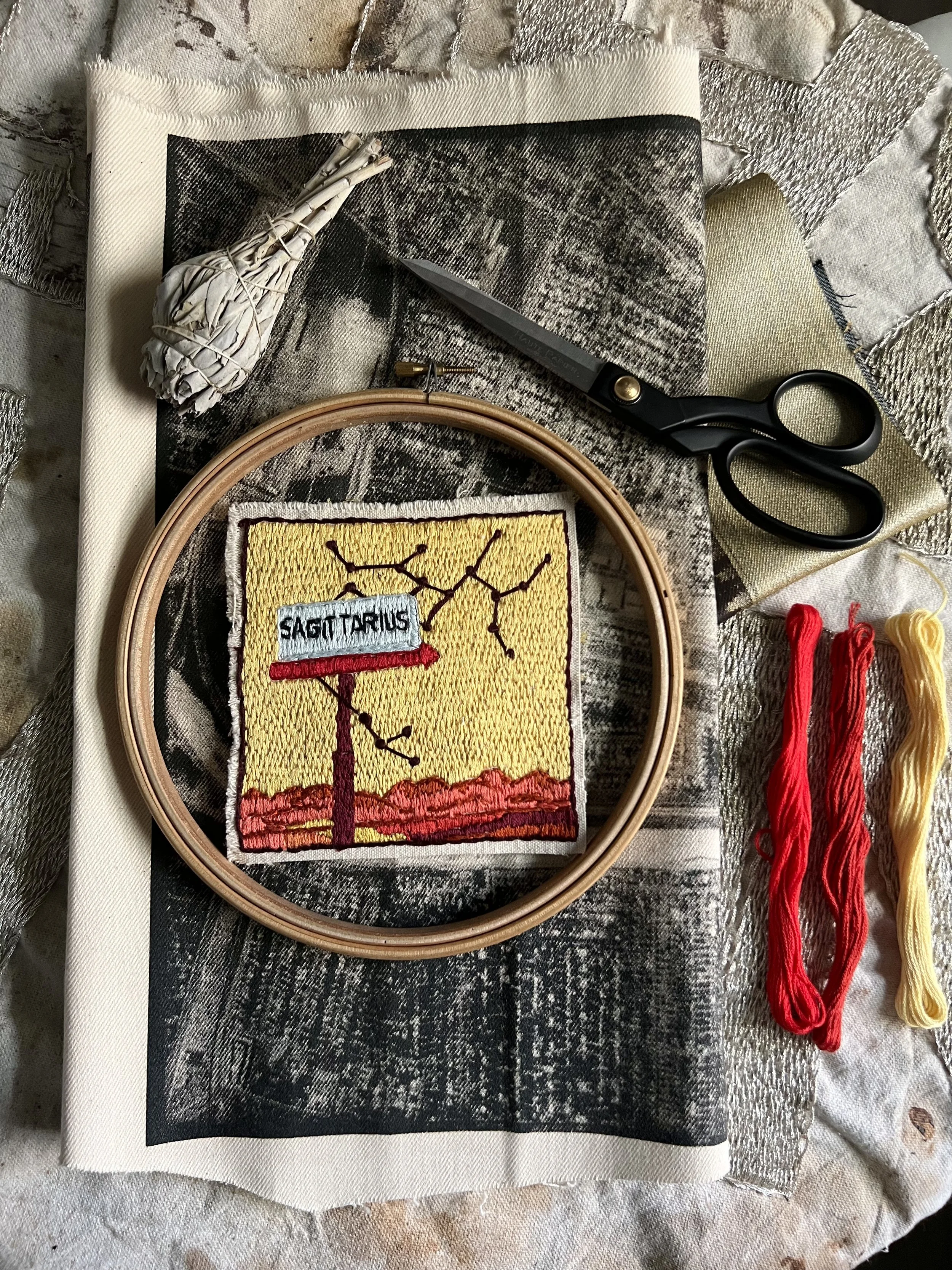 sagittarius Embroidered Zodiac Patch