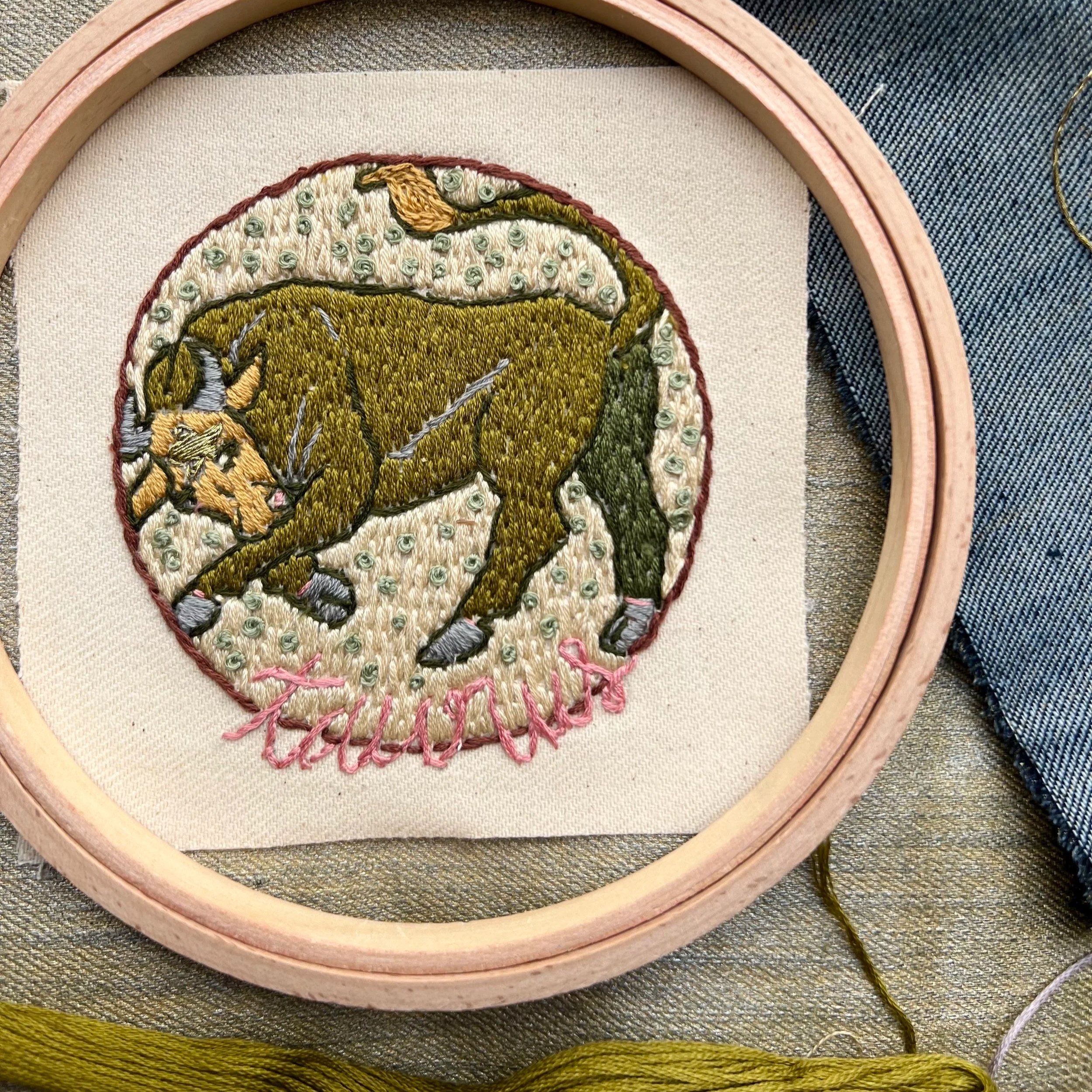 Taurus Embroidered Zodiac Patch