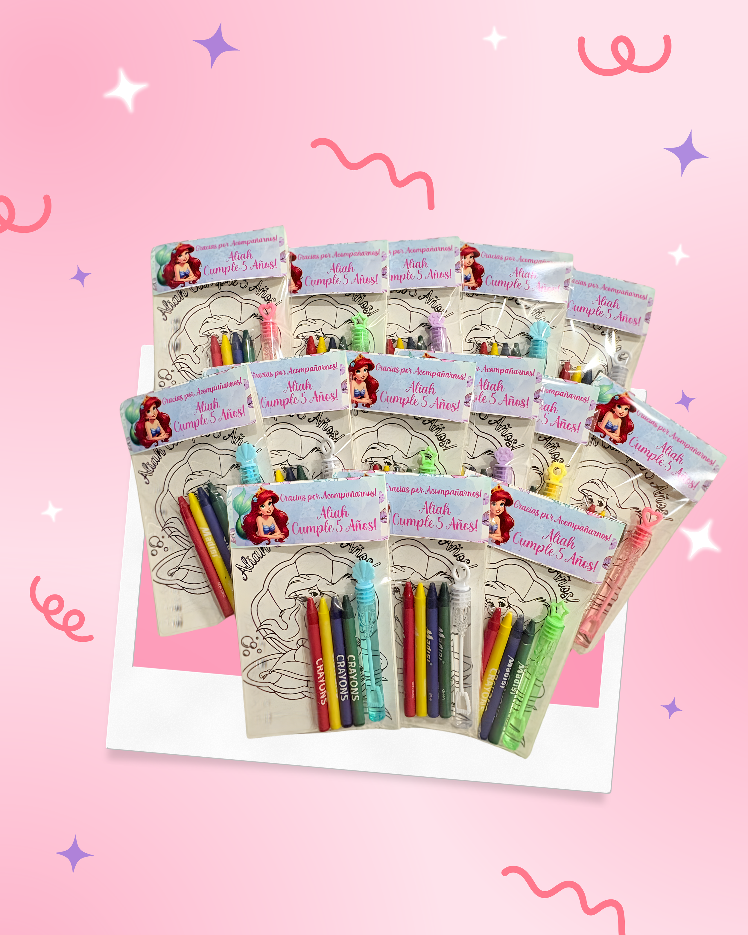 Ariel Coloring Kit w. Bubbles.png