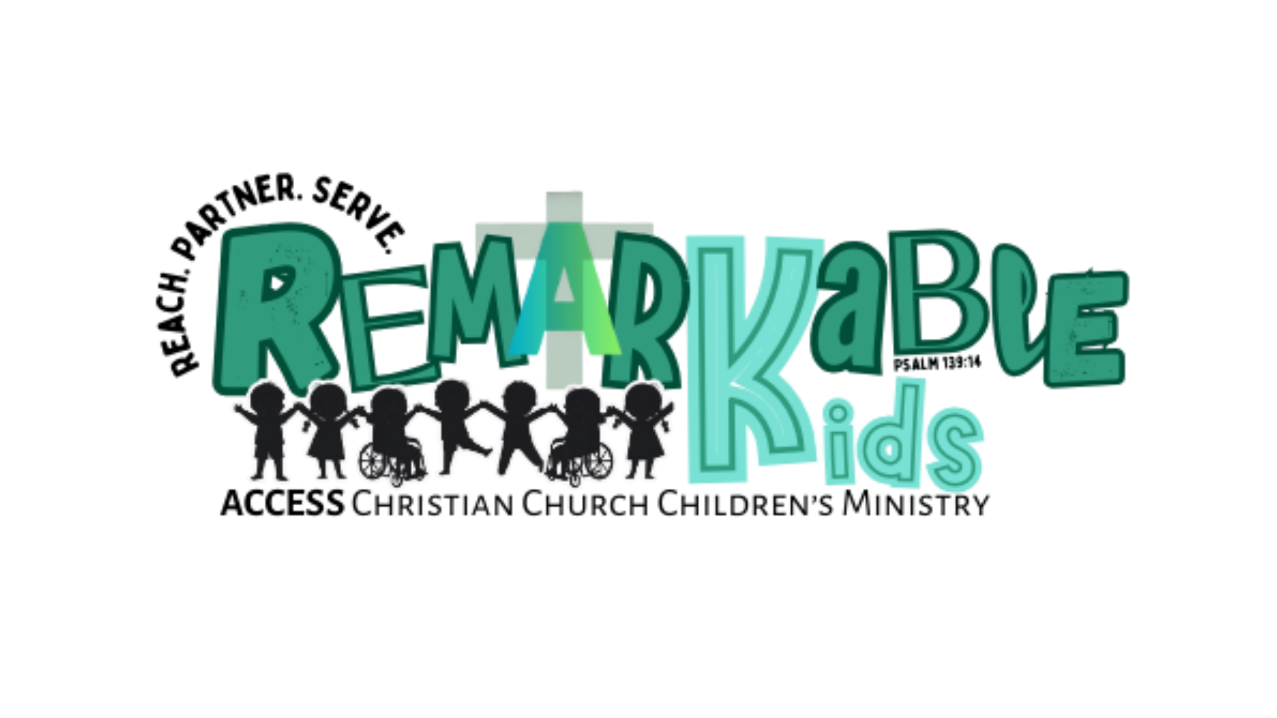 Logo for RemadyKids, a children's organization, featuring silhouette figures of children holding hands, with colorful block-style text.