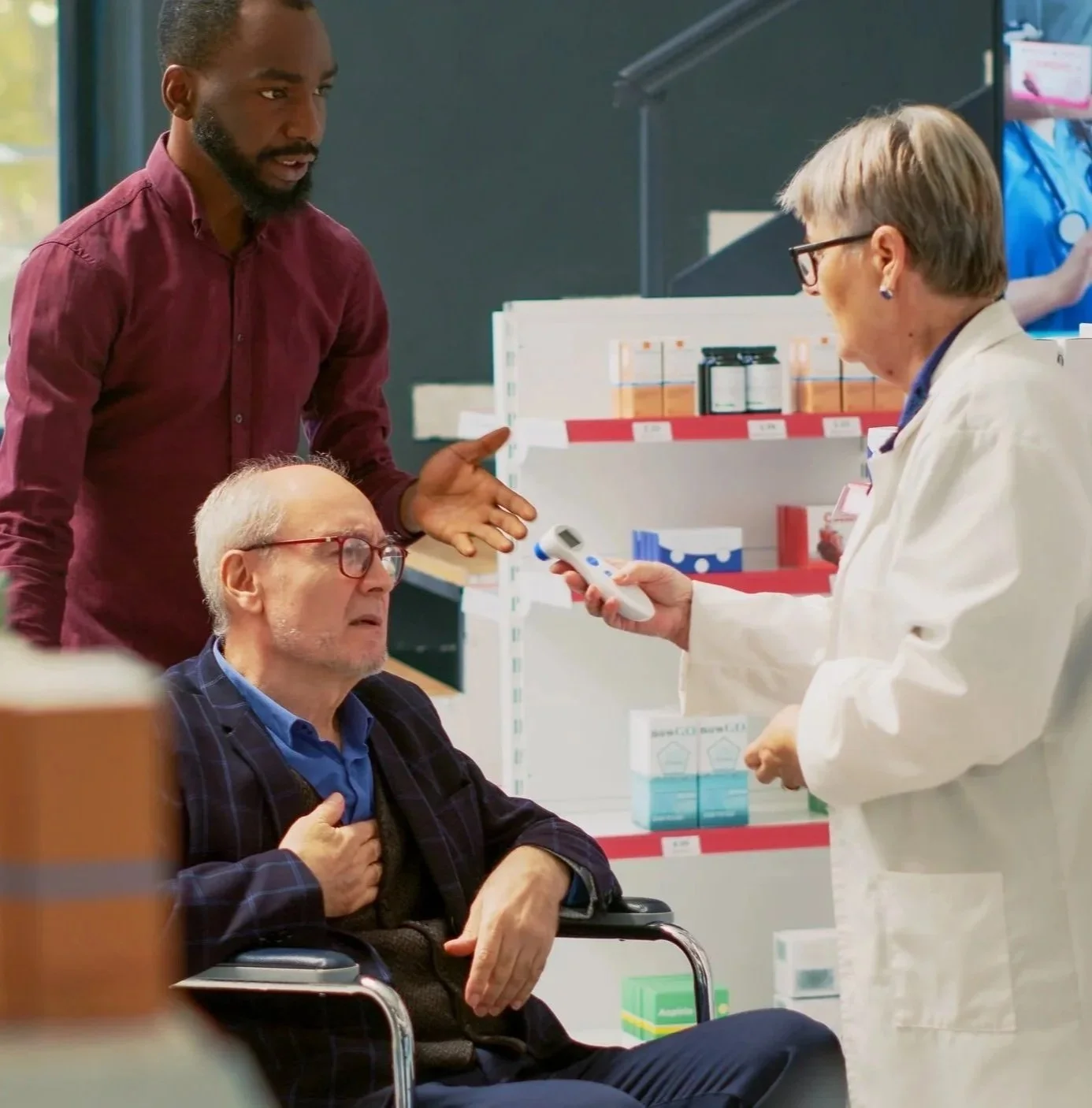 Supporting elderly through care.