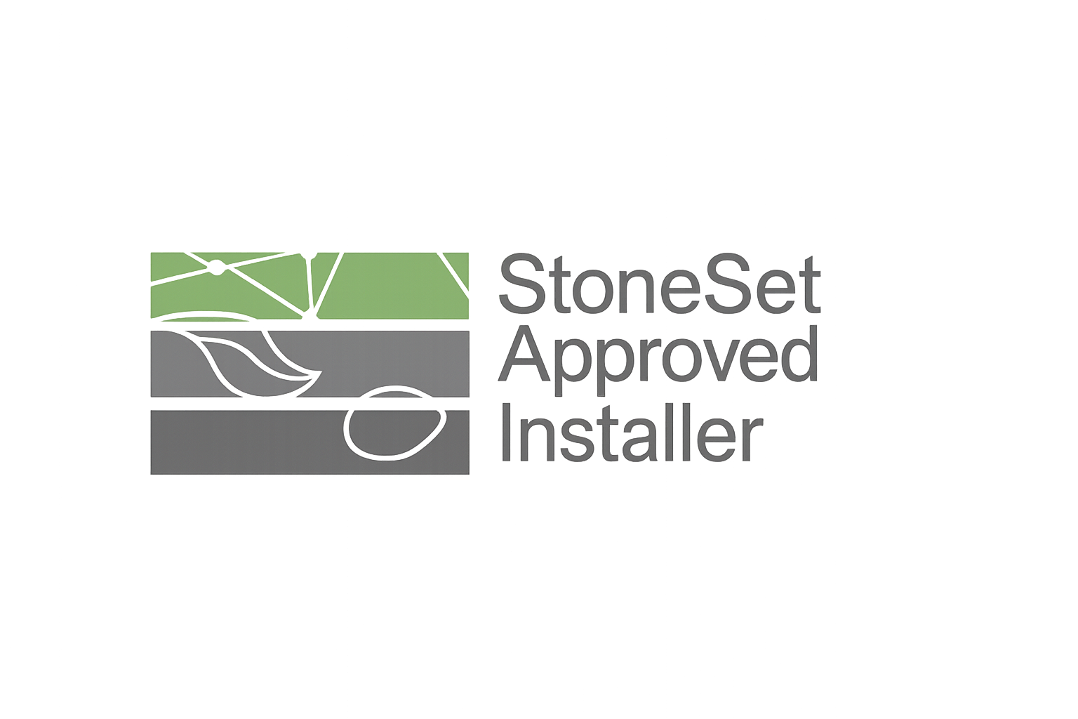 Resibound StoneSet Approved Installer logo – resin bound surfacing Perth WA
