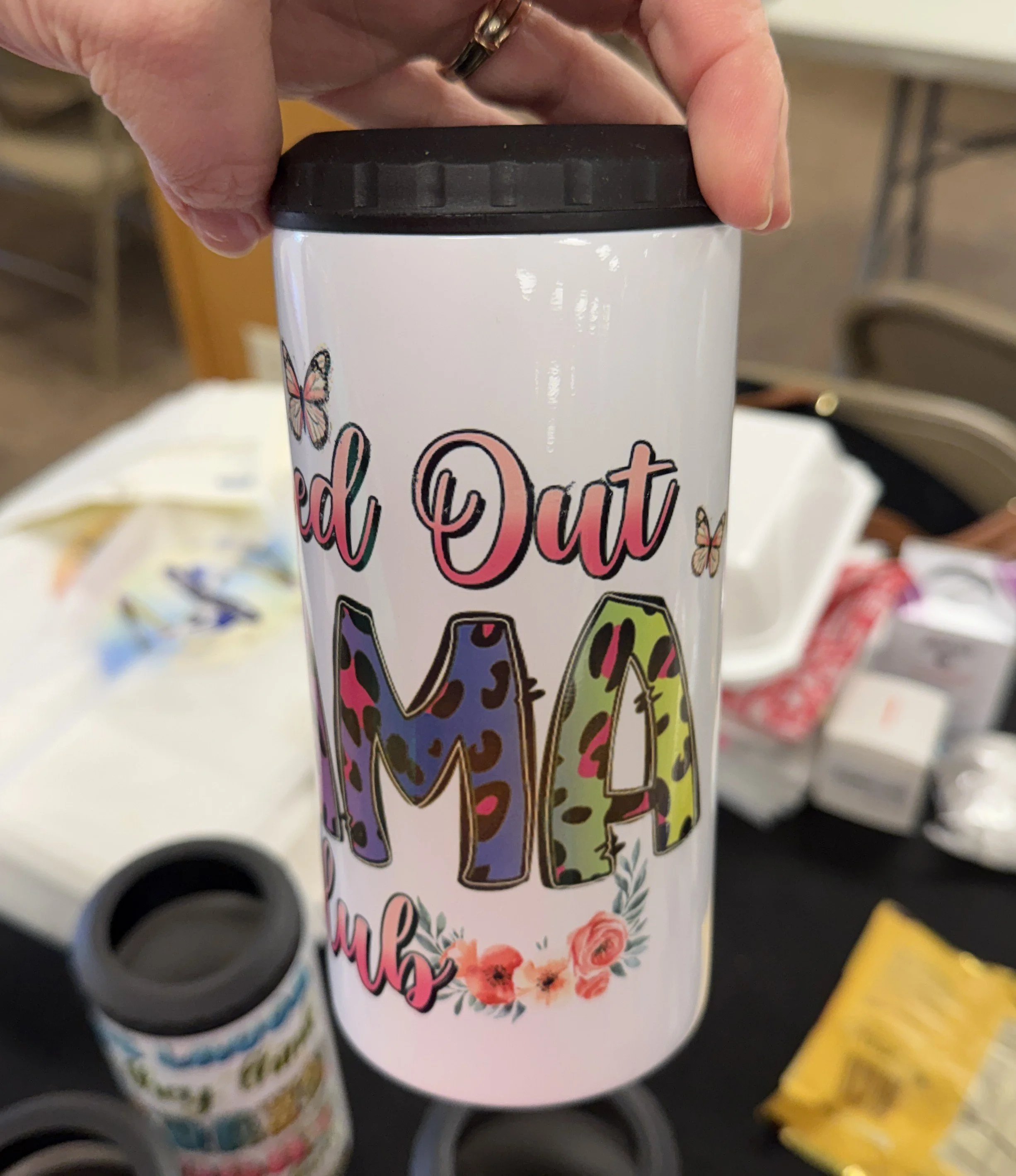 Stressed Mama 4-in-1 Can Cooler