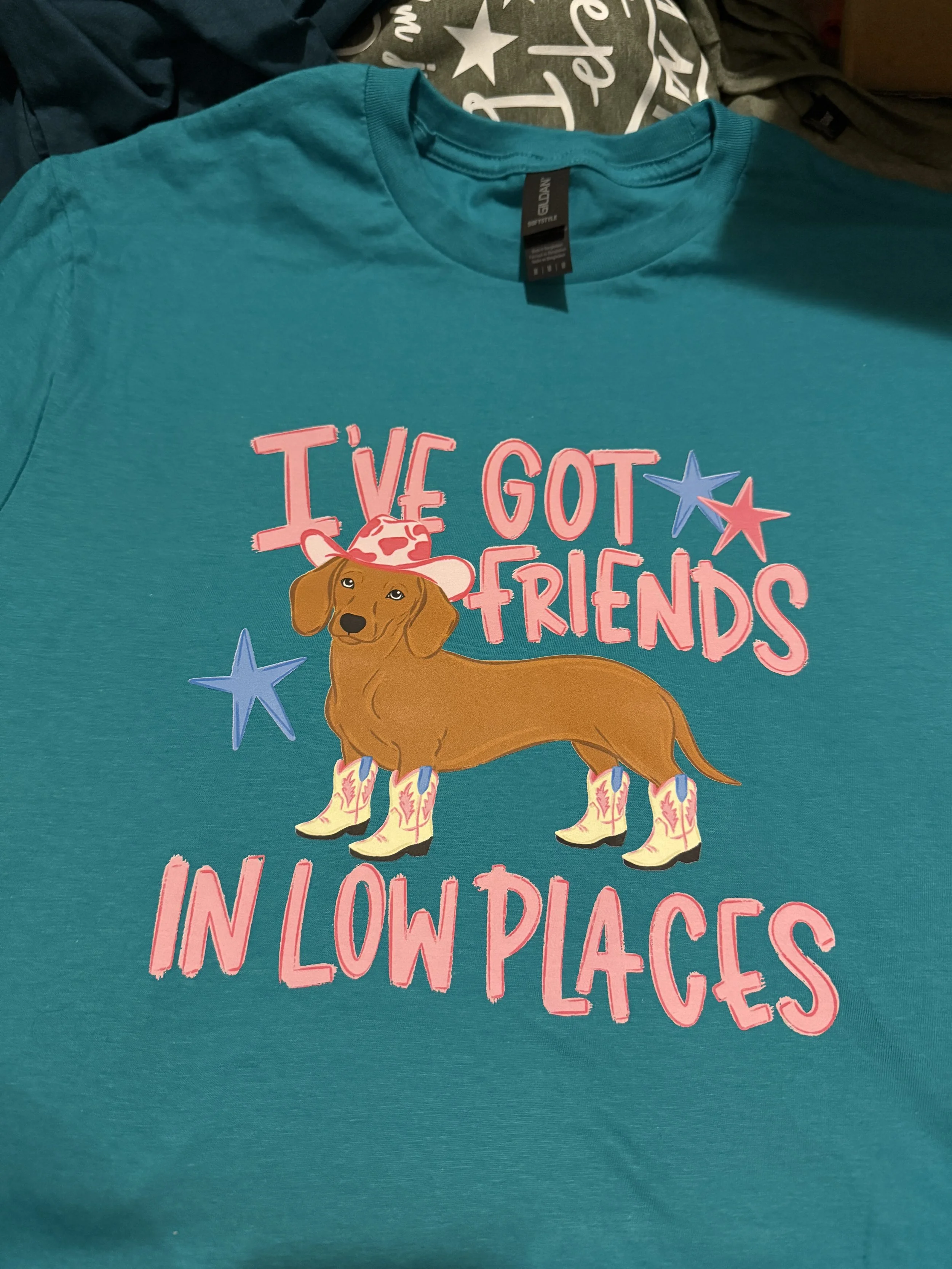 Friends in Low Places Teal