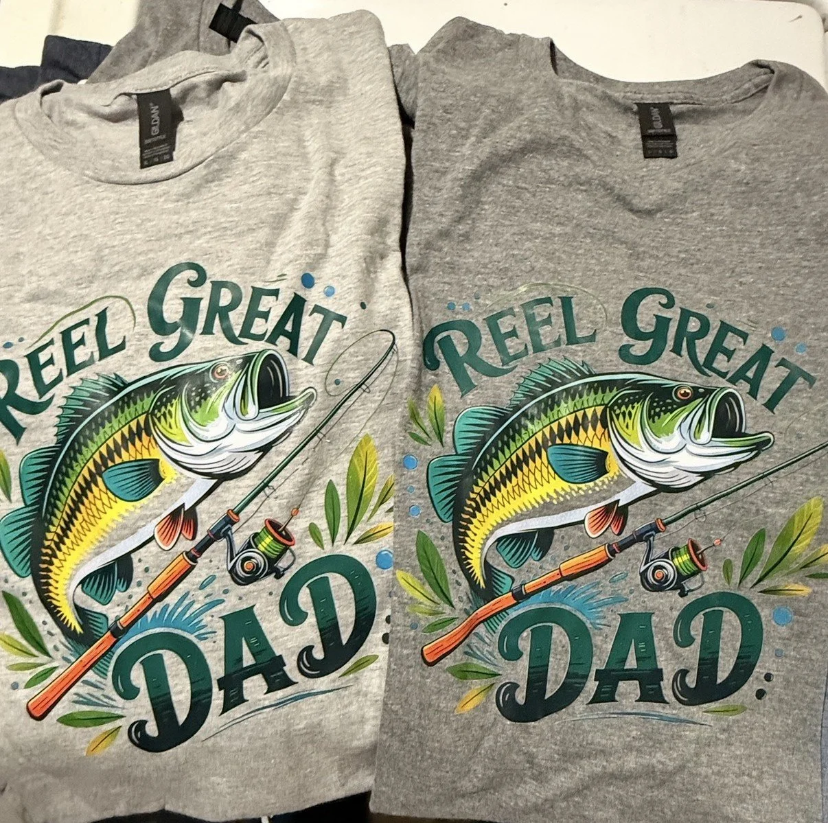 Reel Great Dad Gray