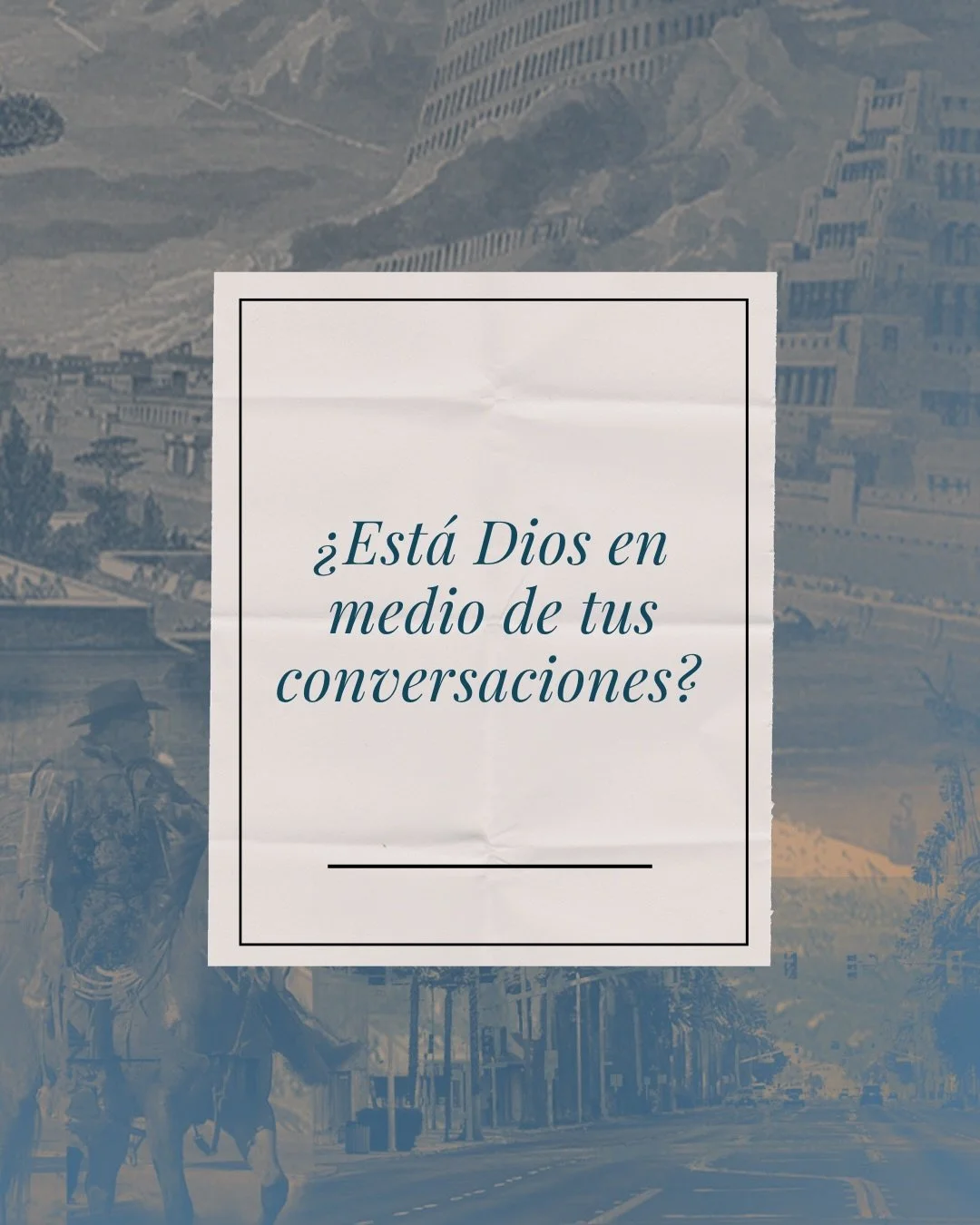 &iquest;Est&aacute; Dios en medio de tus conversaciones? 

El domingo, el Pastor Tom&aacute;s nos llev&oacute; por seis cap&iacute;tulos de Daniel con una sola pregunta: &iquest;c&oacute;mo se ve la mente de Cristo en nuestra vida diaria?

La respues