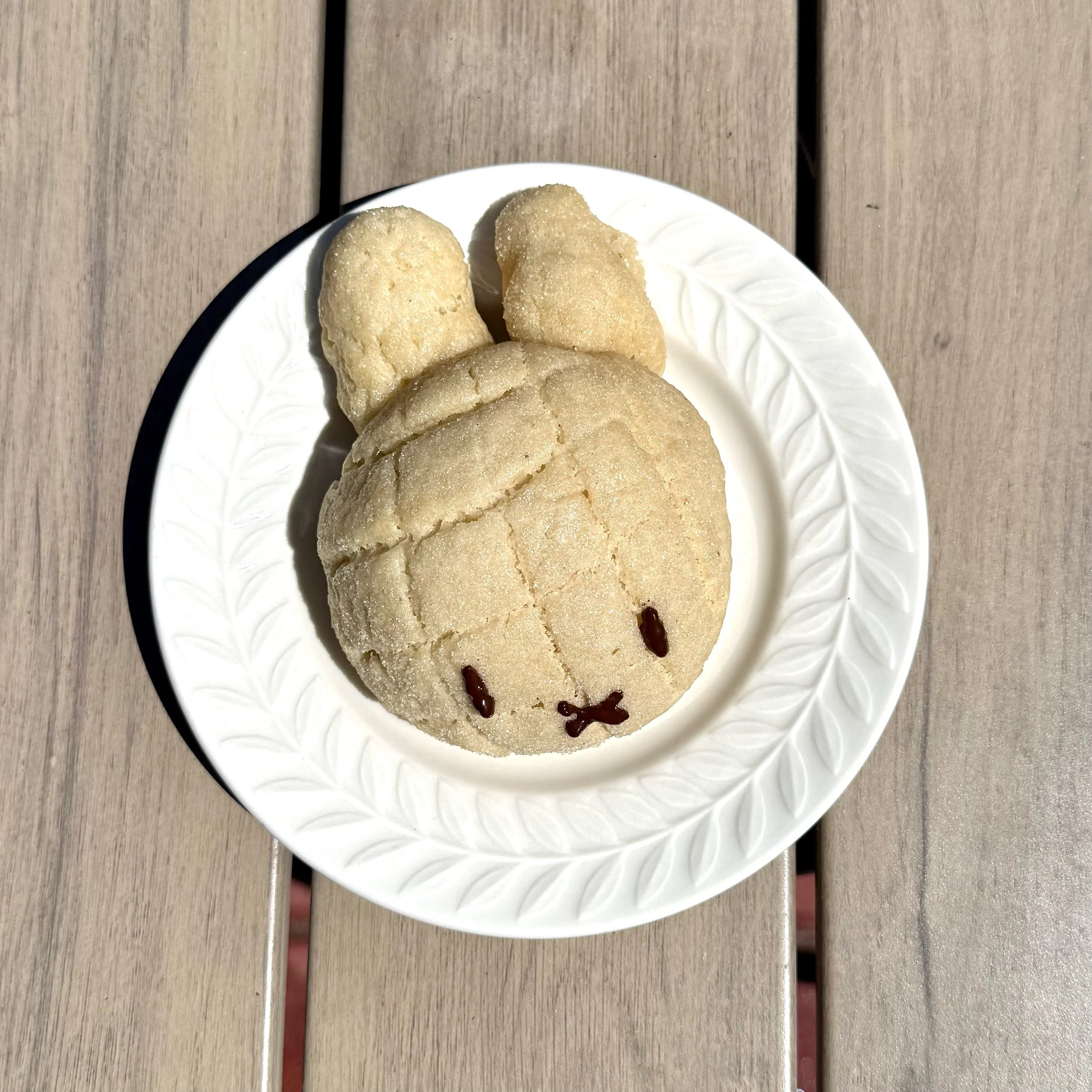 vegan miffy melon pan