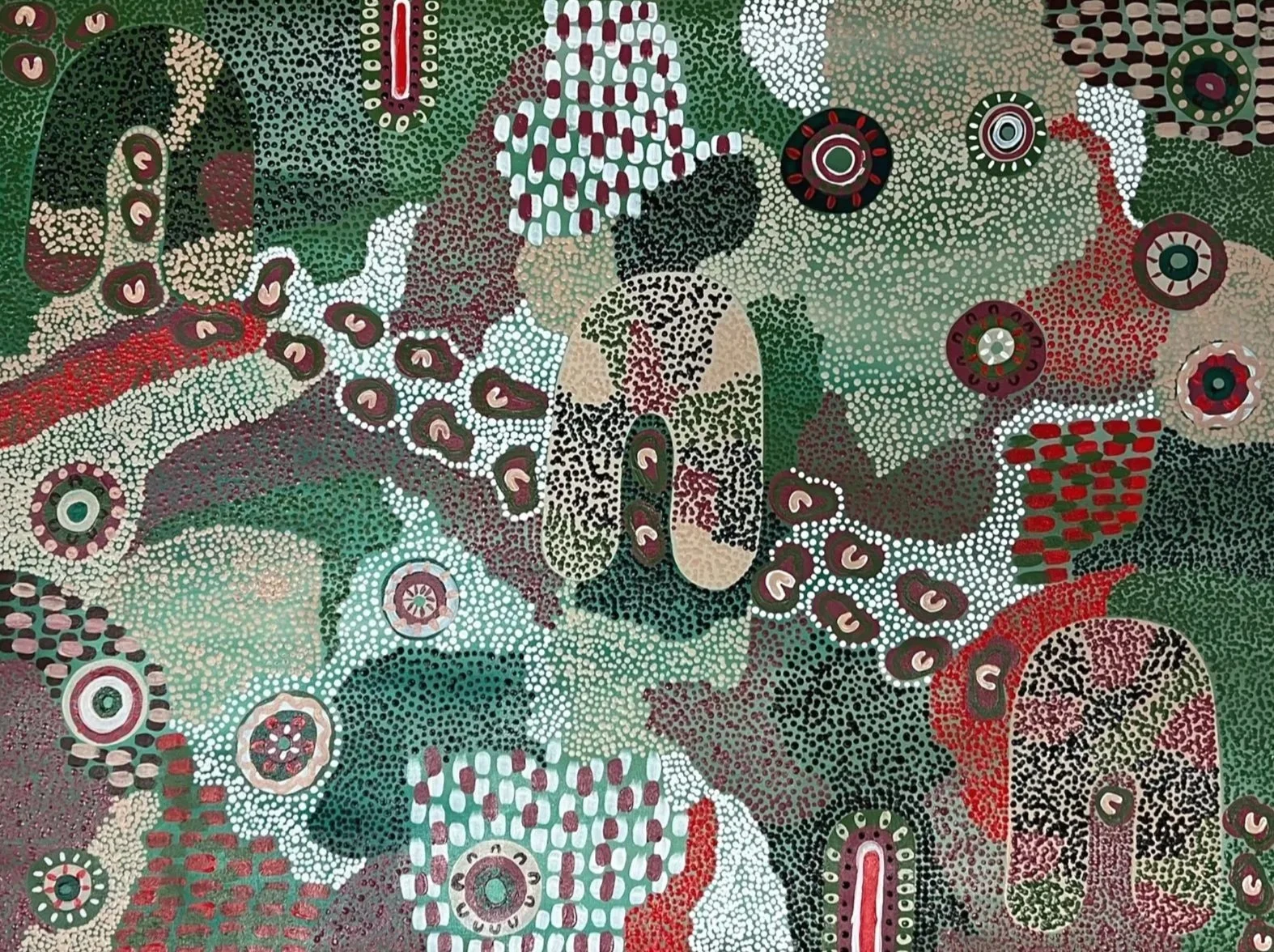 "Through Generations" 
Acrylic on Canvas 
76.2 x 101.6cm 