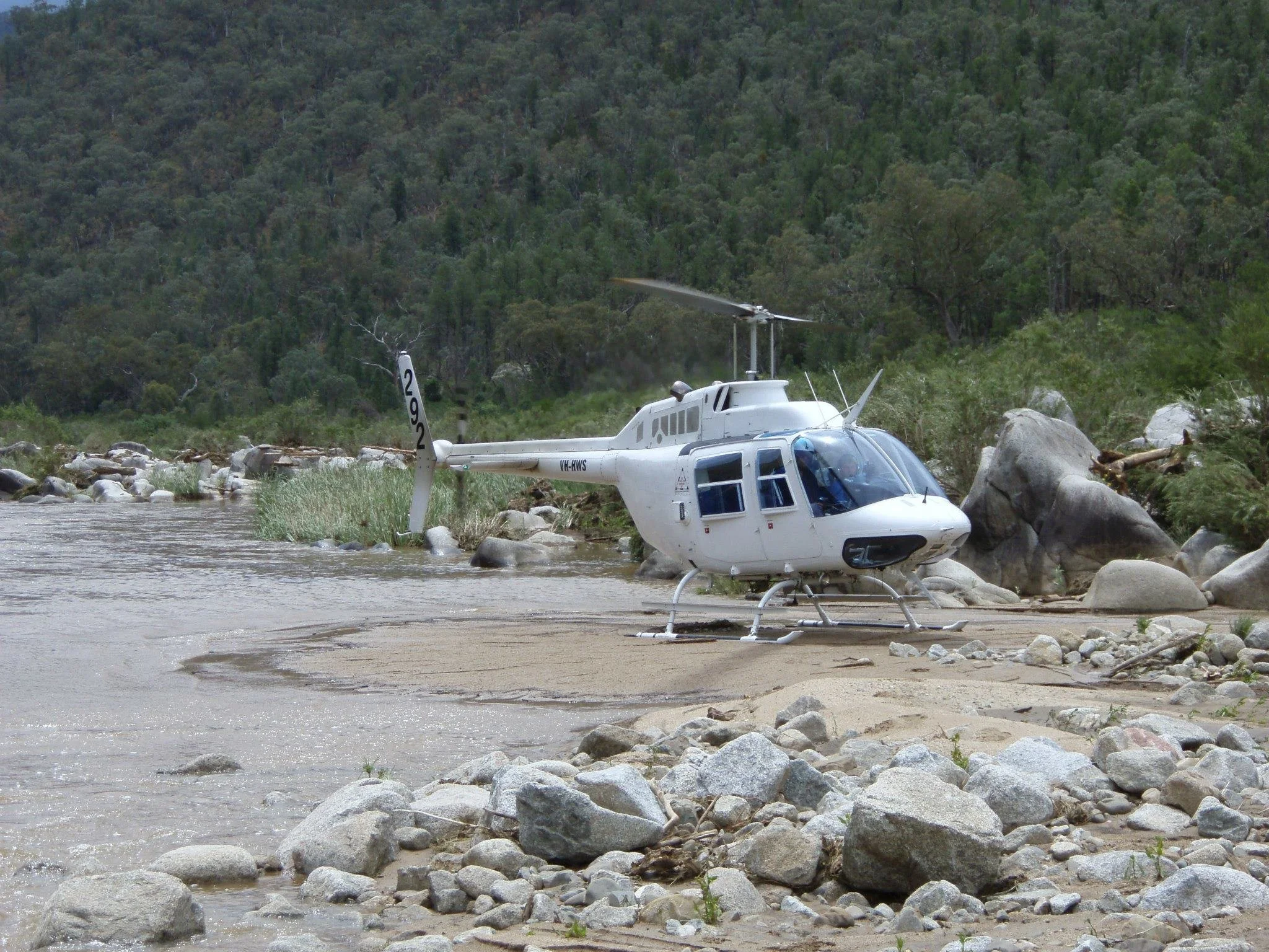Snowy River restocking using helicopters