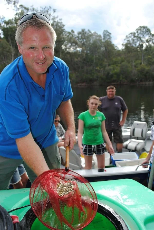 Releasing fingerlings for restocking