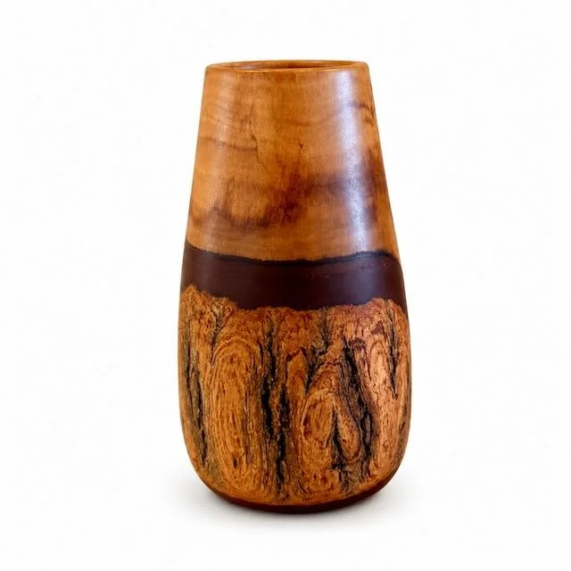 Grey Ironbark Curved Vase