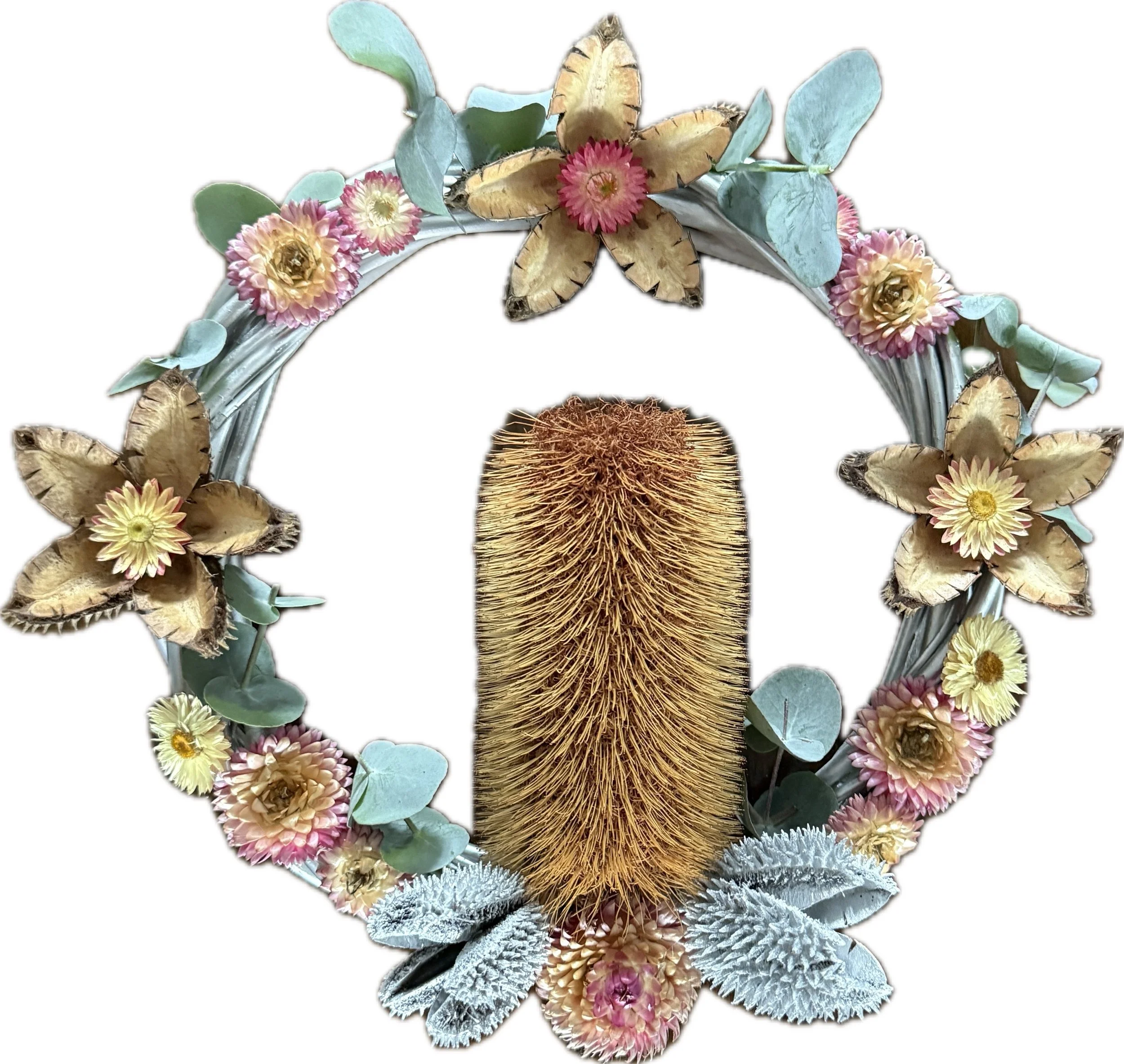 Native botanical wreath
