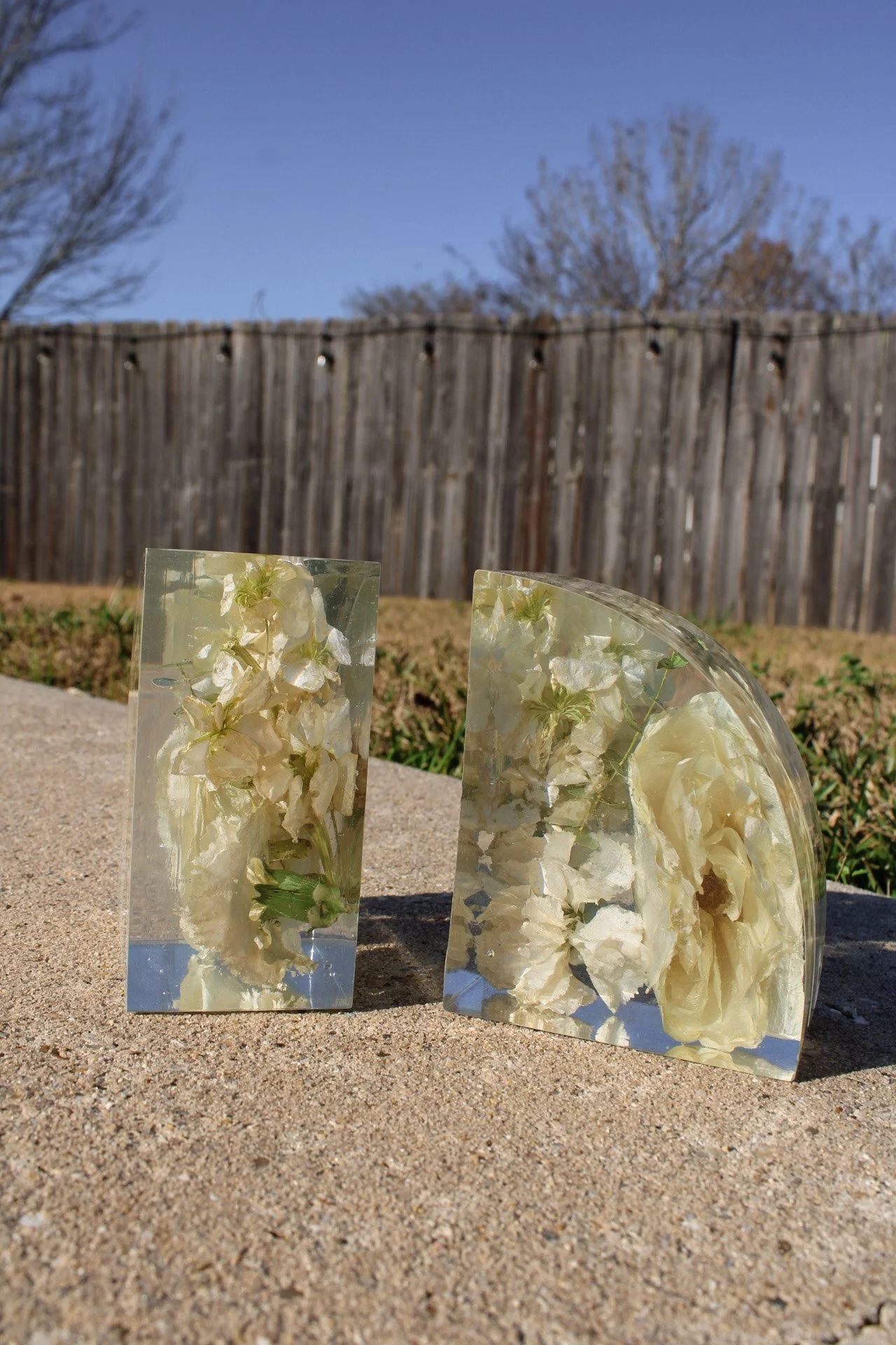 Floral Bookends
