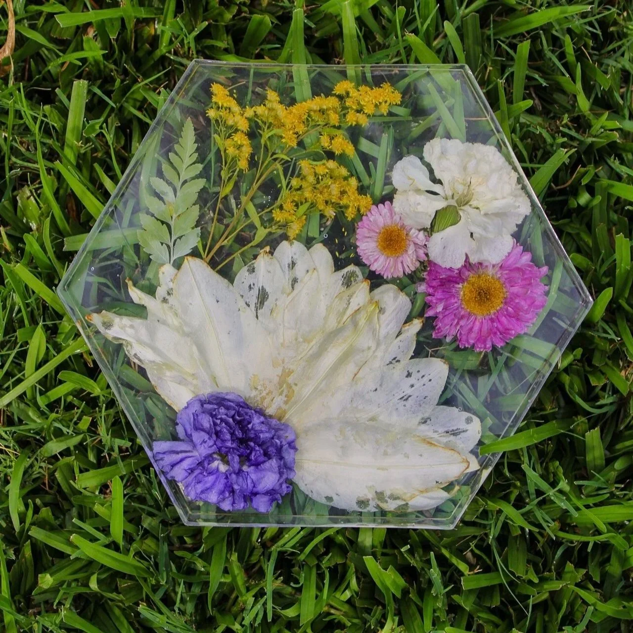 Hexagon Floral Piece