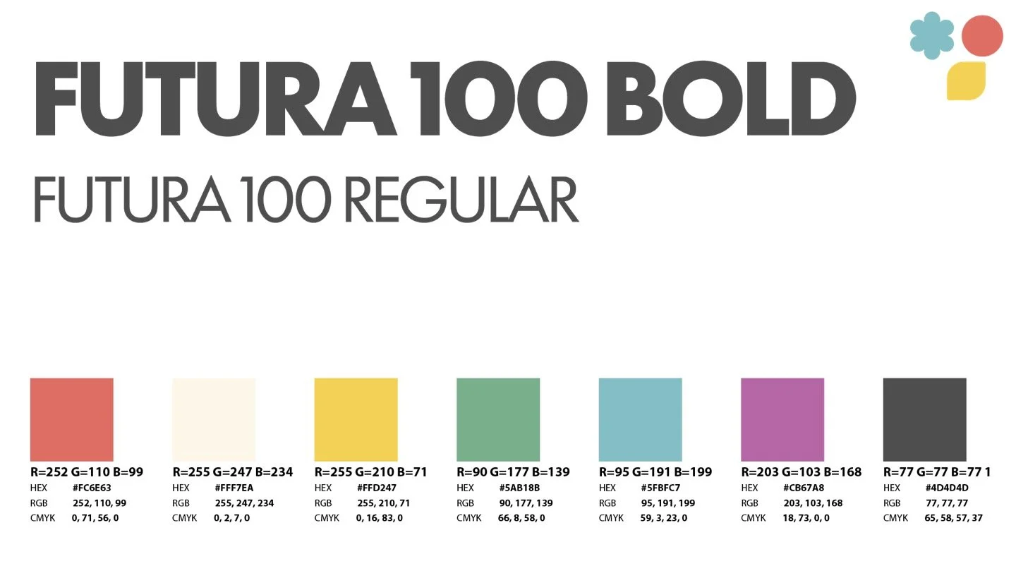 Typeface and palette