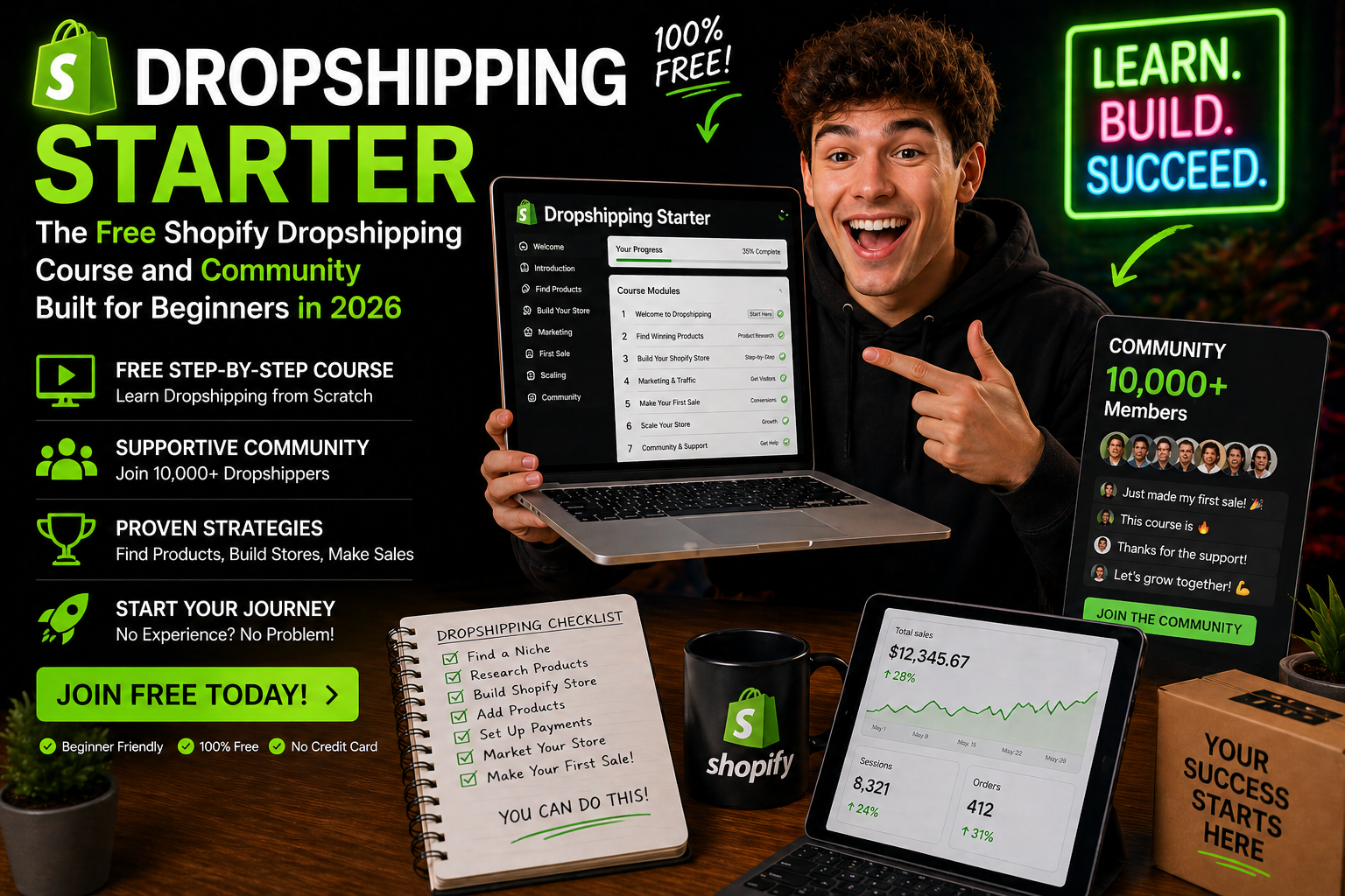 Dropshipping Starter — The Free Shopify Dropshipping Course and Community Built for Beginners in 2026