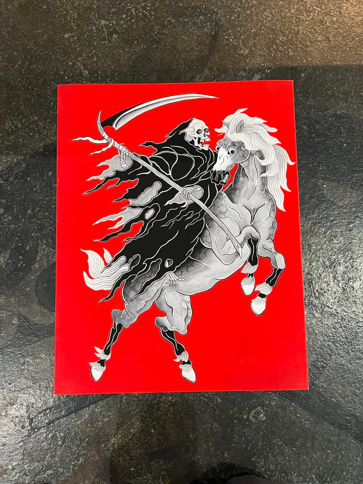 Watercolor Reaper Print 18" x 24"