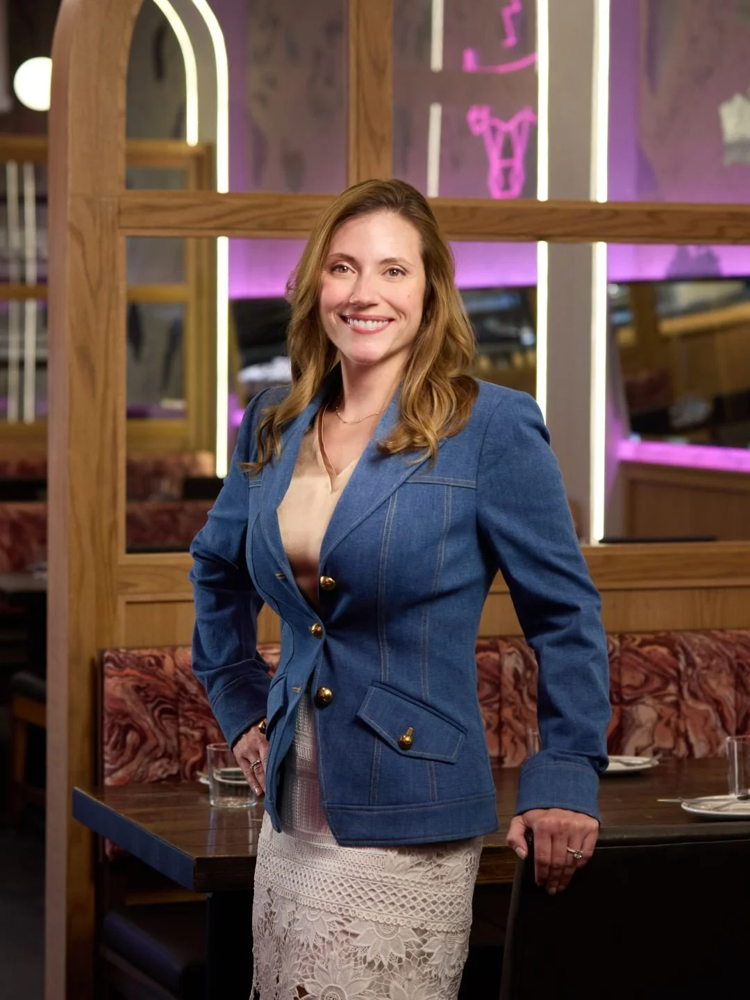 Head of marketing Jennifer Resick standing in Electric Bull.