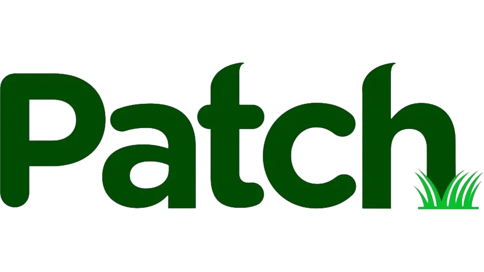 The word 'Patch' in dark green letters with a small patch of grass beneath the letter 'h'.