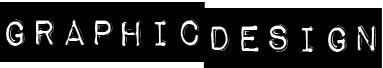 Black and white logo with the words 'GRAPHIC DESIGN' in stylized text.
