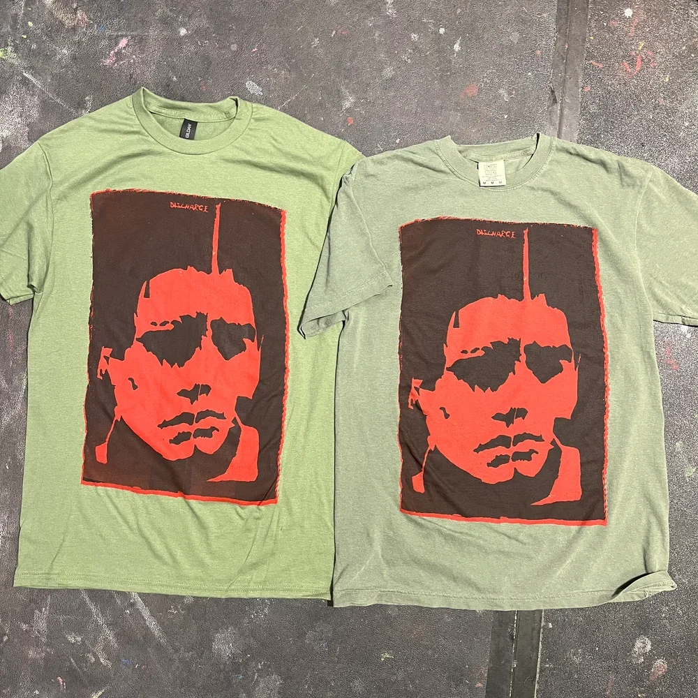 DISCHARGE "CLAYFACE" T-Shirt