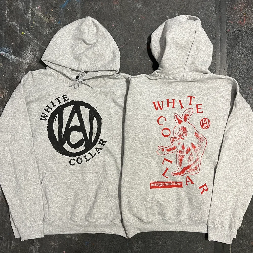 White Collar Hoodie