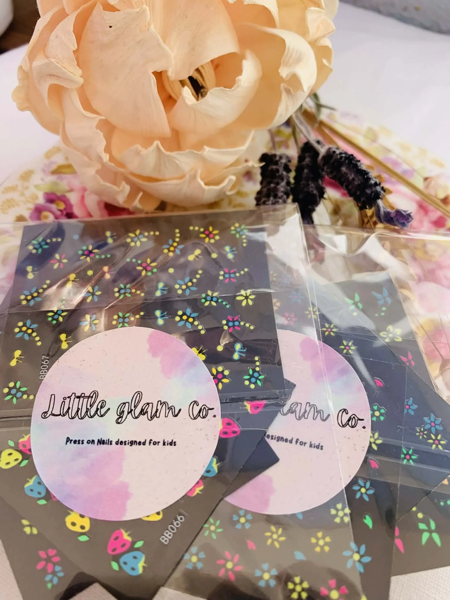 Glow in the dark nail sticker packs