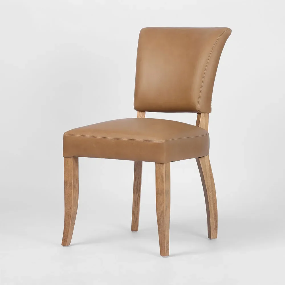 Claude Oakwood Leather Dining Chair
